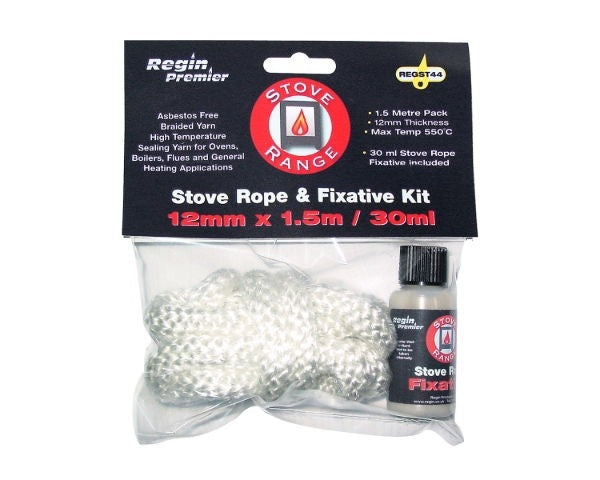 Stove rope 1.5m & fix kit 12mm