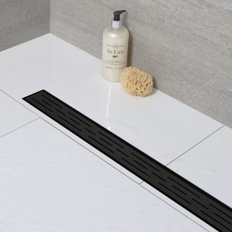 Elegance Shower Grate - Matt Black