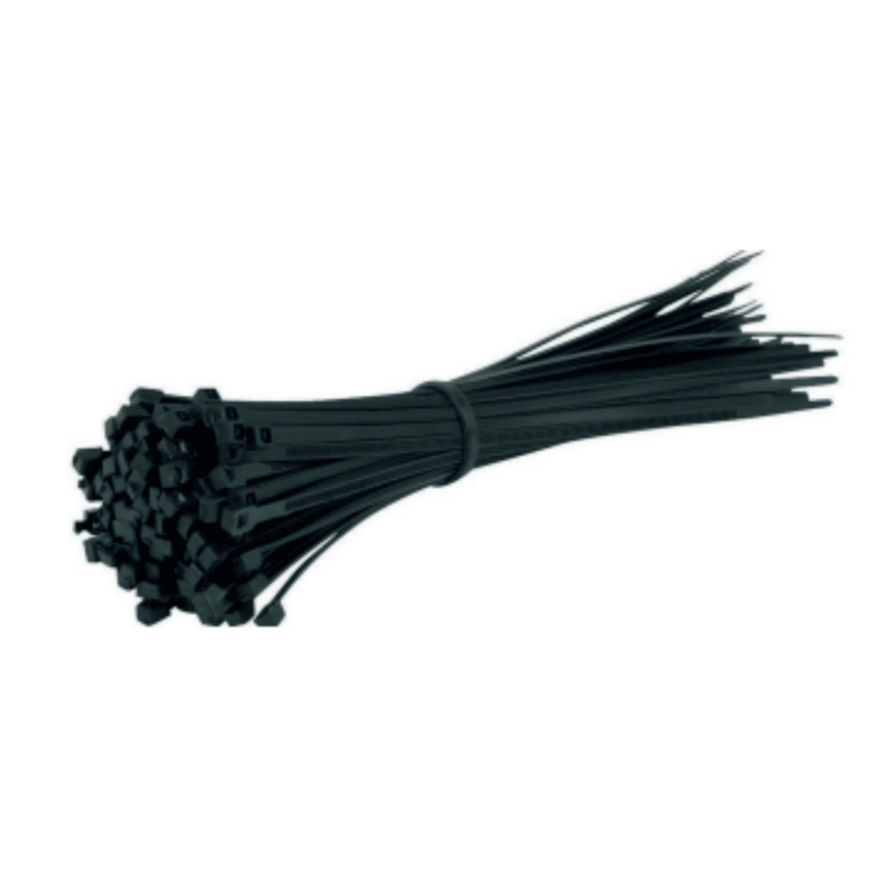 Cable Ties Length 200-Mm X 3.6Mm (Pack Of 100) - Black