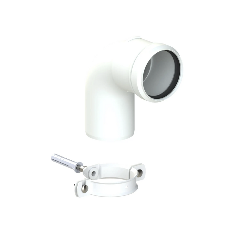 Vaillant White 87 Degree
Plume Elbow