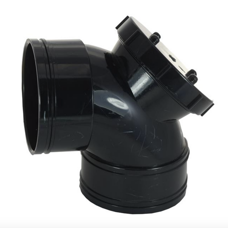 Solvent Weld Double Socket Bend 90Deg W/Access 110Mm