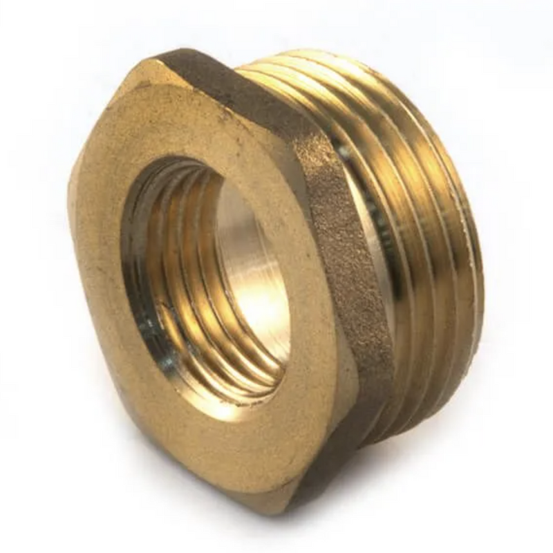 Brass Hexagon Bush -
3/8" X 1/4"