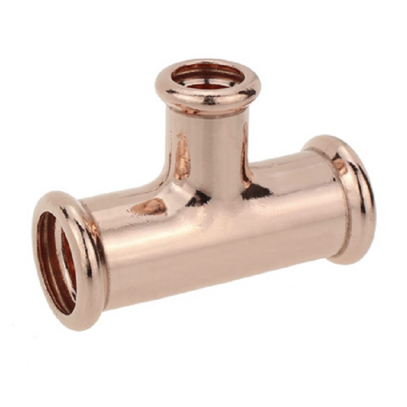 Press Fit Water Reducing Tee - 22 X 22 X 15Mm