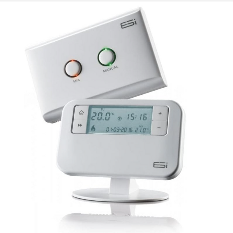 Esi Wireless Programmable Room Thermostat White