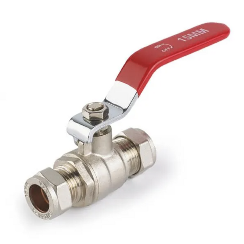 Lever Ball Valve Red Handle
- 42Mm