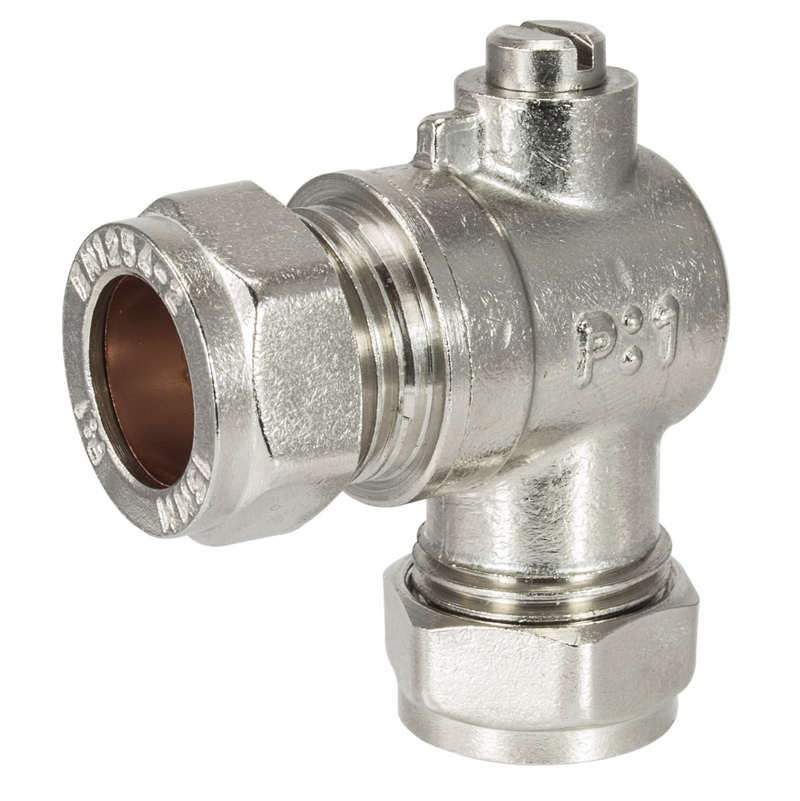 15Mm Angled Chrome
Isolating Valve