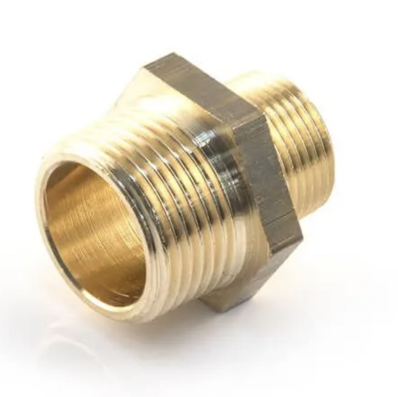 Brass Hexagon Nipple M X M
- 1"