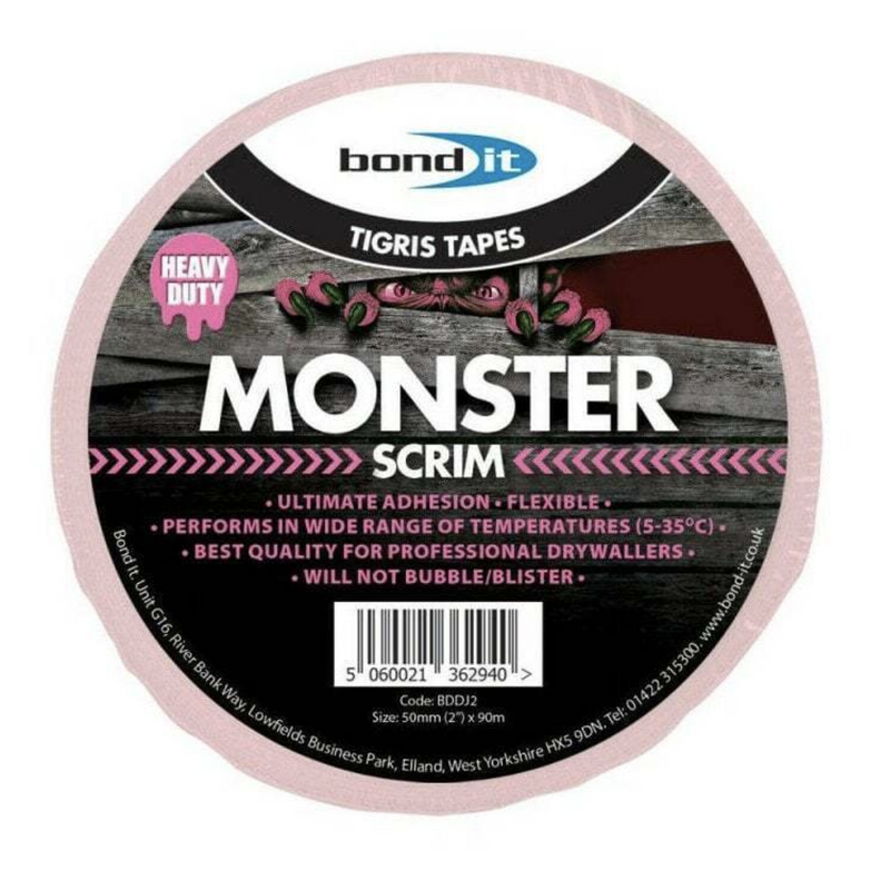 Bond It Monster Scrim Drywall
- White 100Mm X 90M