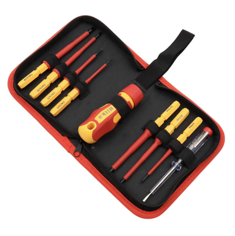Hilka 9 Pce Vde Quick Blade
Electricians Screwdriver Set
