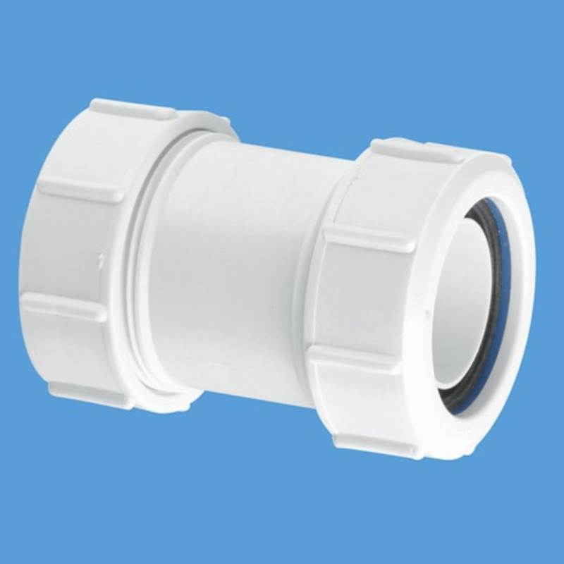 Plastic Compression Coupling
White - 32mm