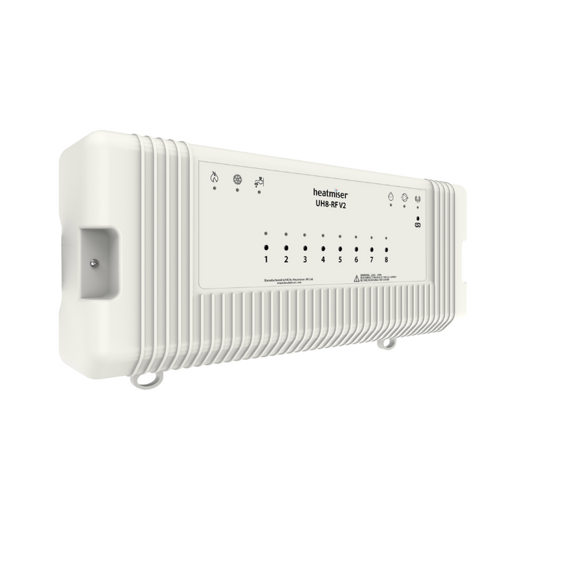 Heatmiser UH8-RF v2 - 8 Zone Wireless Wiring Centre