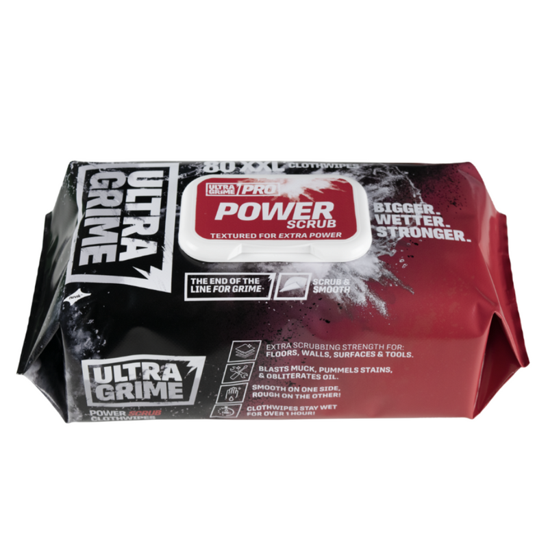 Uniwipe Ultra Grime 5920 Power Scrub Xxxl+ Wipes 80Pk
